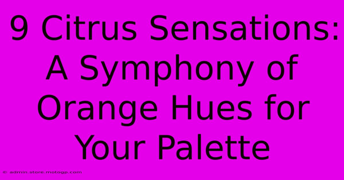 9 Citrus Sensations: A Symphony Of Orange Hues For Your Palette