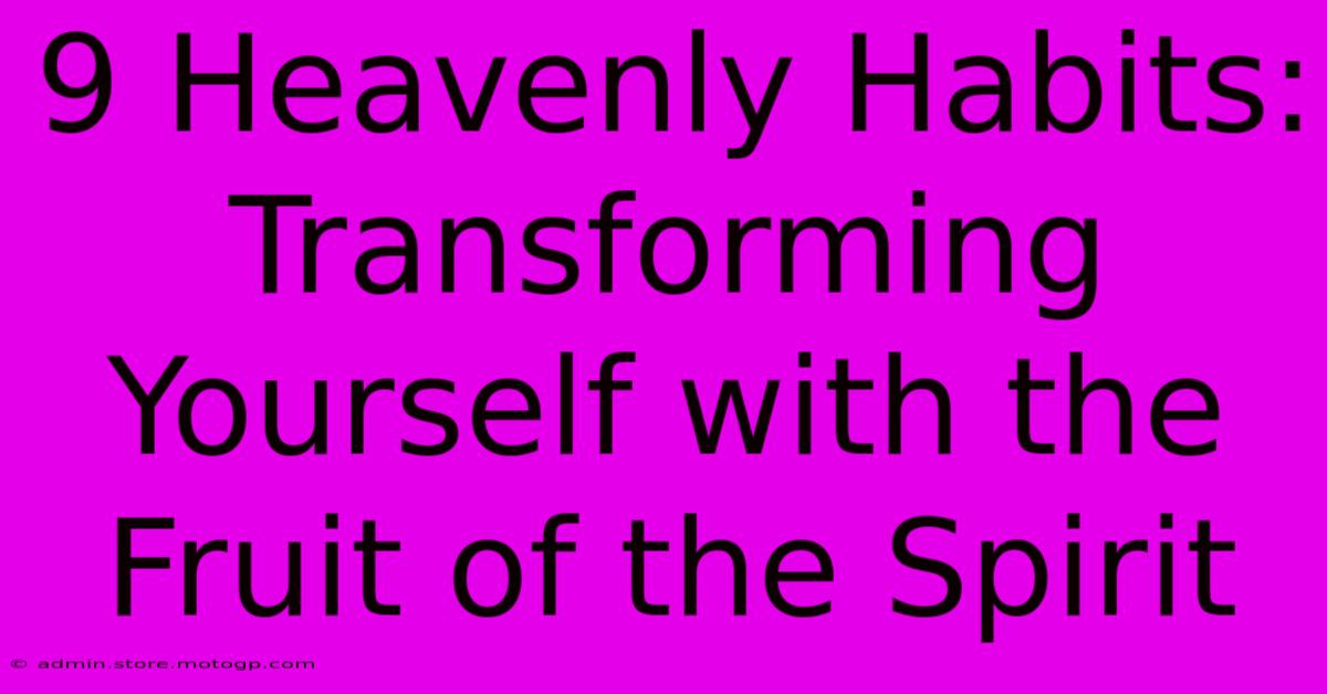 9 Heavenly Habits: Transforming Yourself With The Fruit Of The Spirit