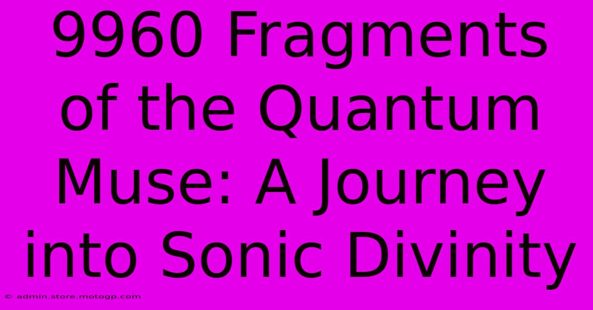 9960 Fragments Of The Quantum Muse: A Journey Into Sonic Divinity