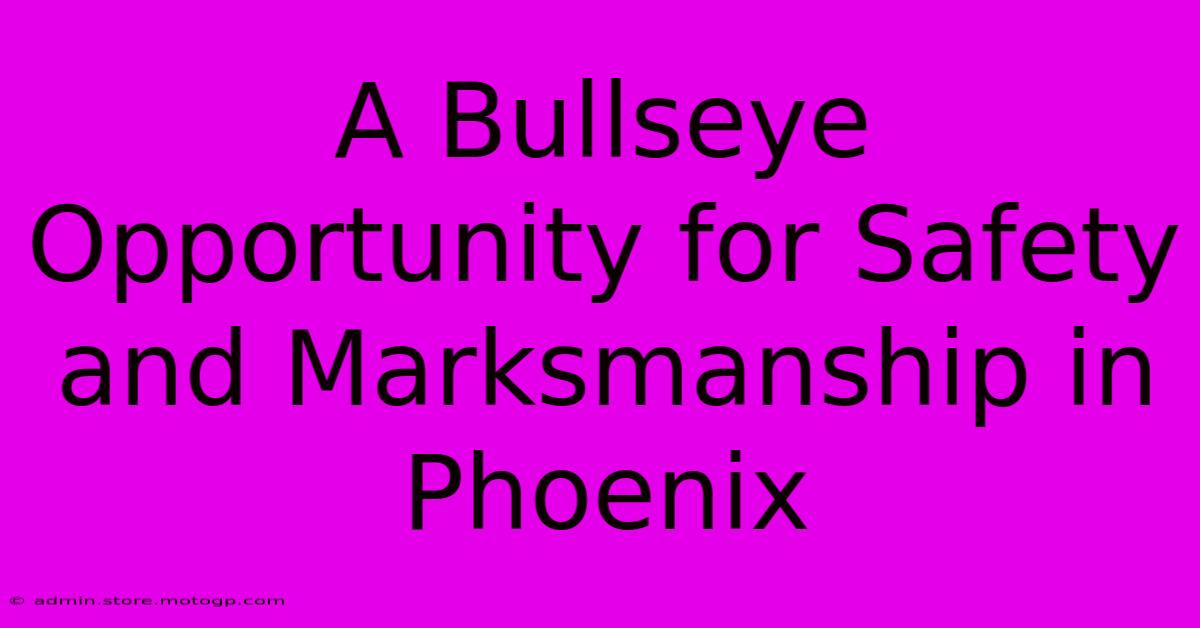 A Bullseye Opportunity For Safety And Marksmanship In Phoenix