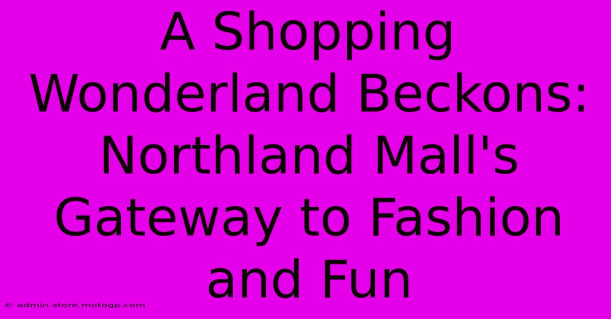 A Shopping Wonderland Beckons: Northland Mall's Gateway To Fashion And Fun