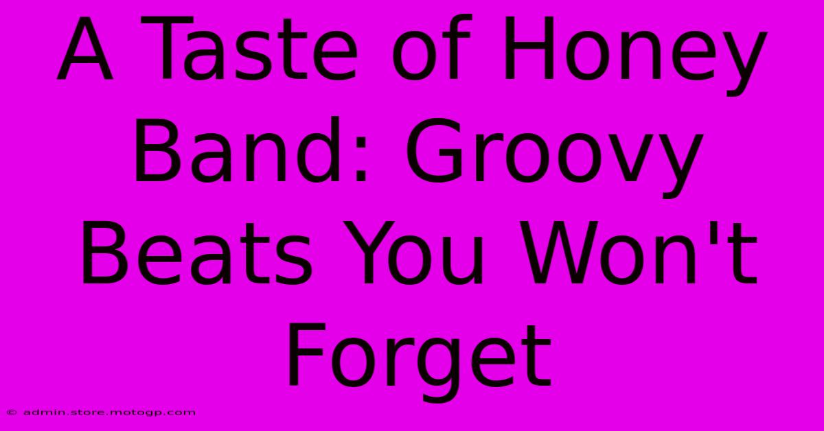 A Taste Of Honey Band: Groovy Beats You Won't Forget