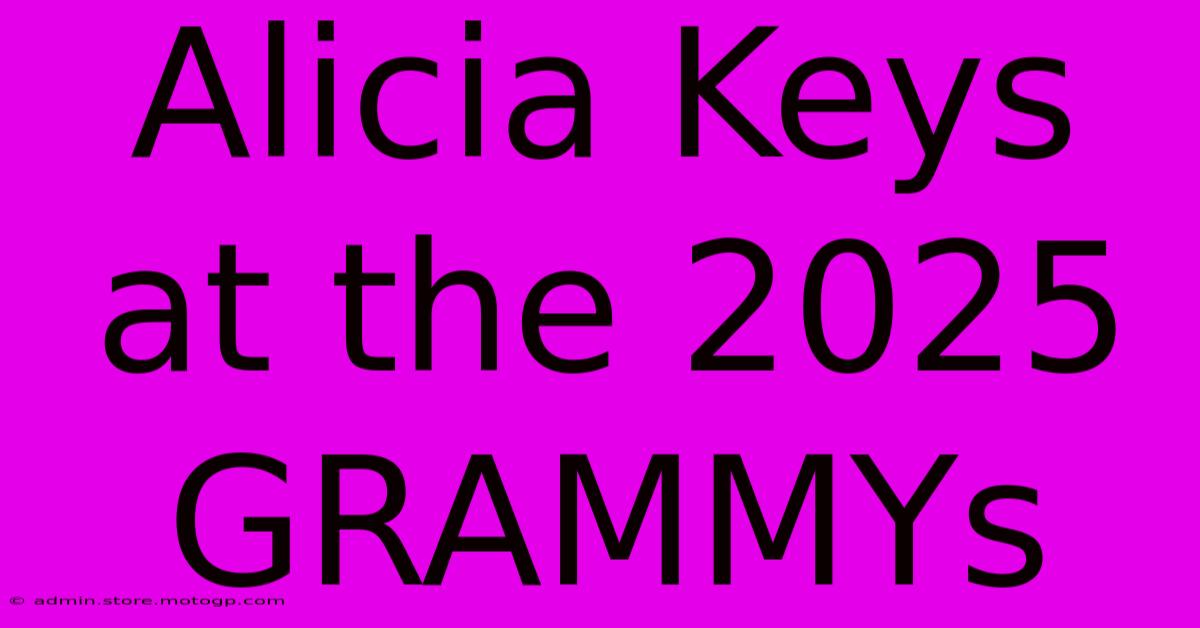 Alicia Keys At The 2025 GRAMMYs