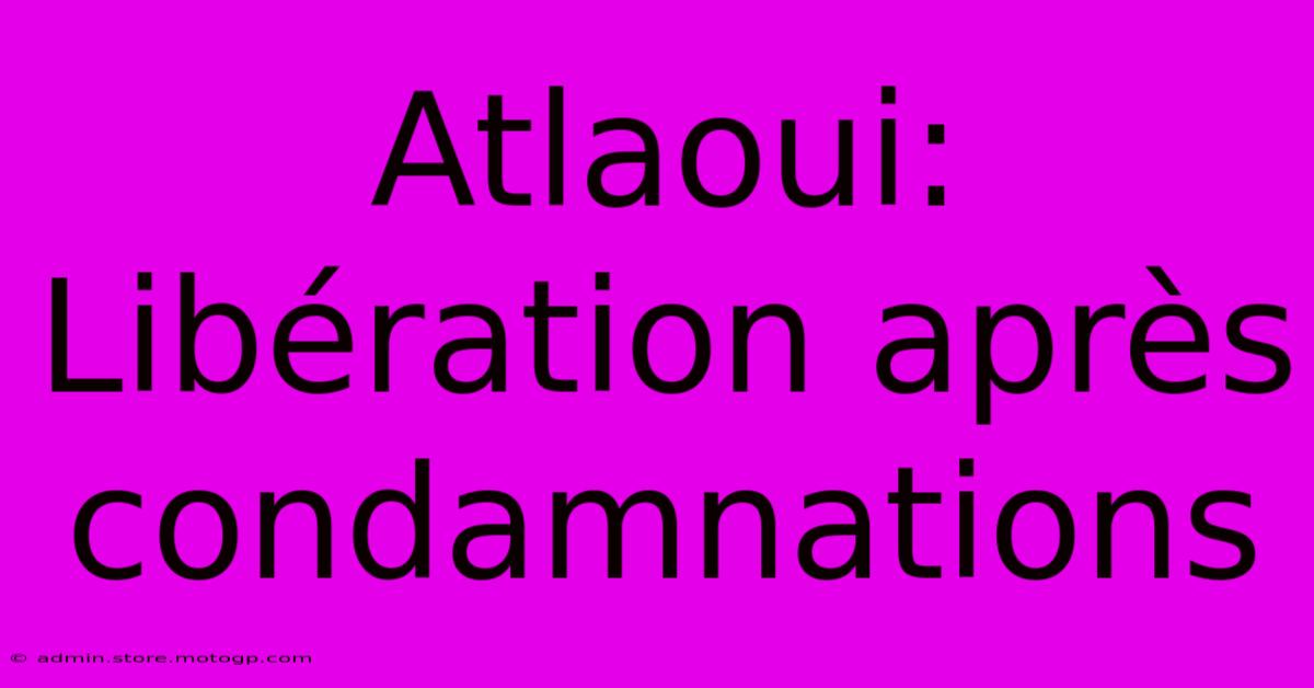 Atlaoui: Libération Après Condamnations