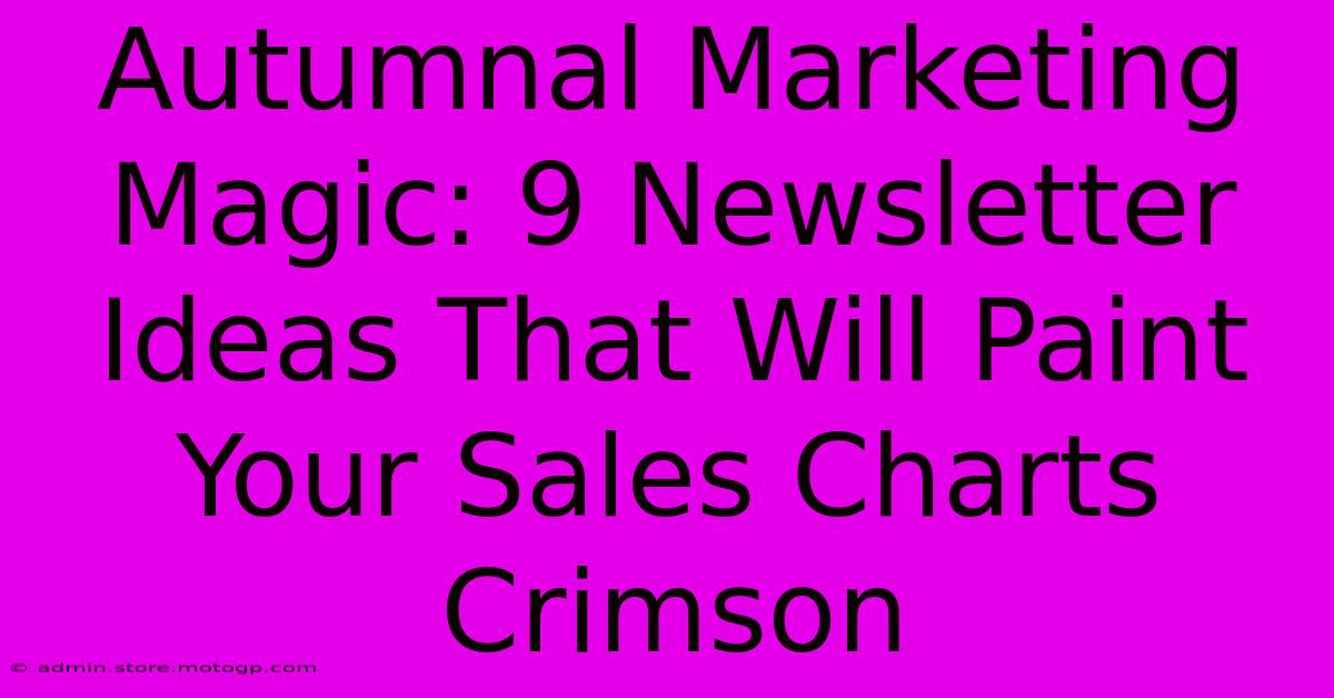 Autumnal Marketing Magic: 9 Newsletter Ideas That Will Paint Your Sales Charts Crimson