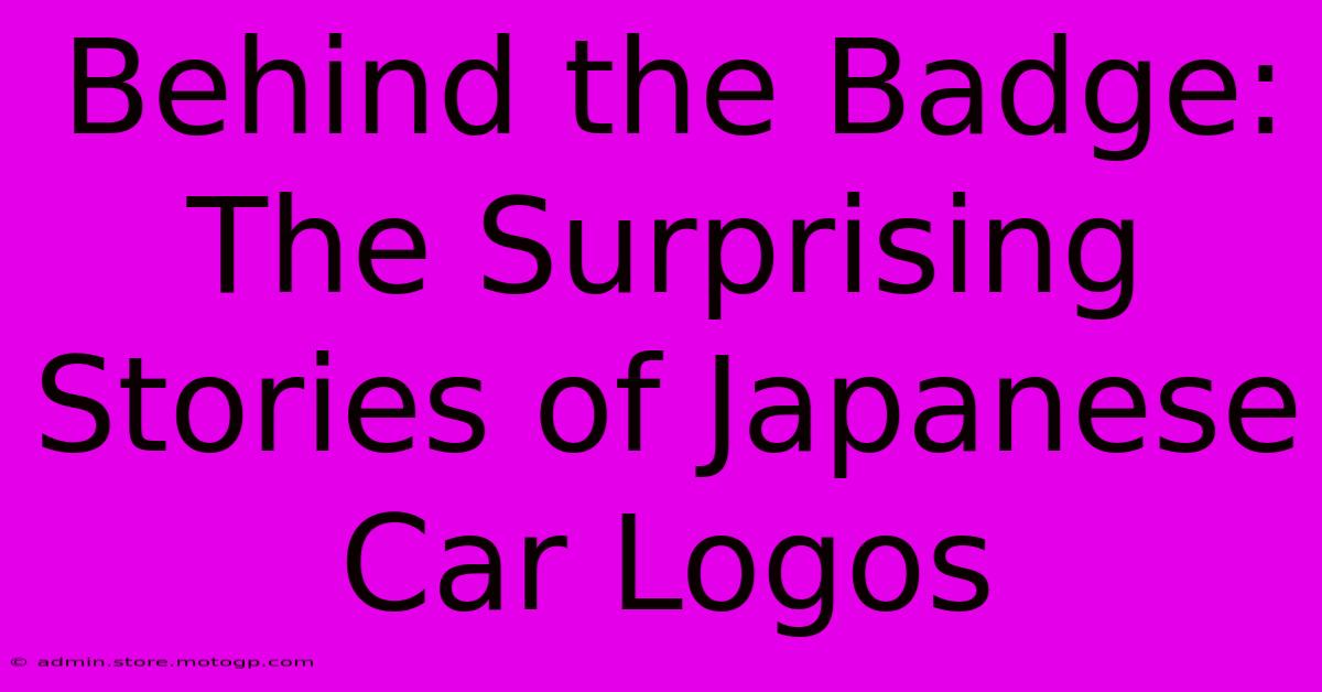 Behind The Badge: The Surprising Stories Of Japanese Car Logos