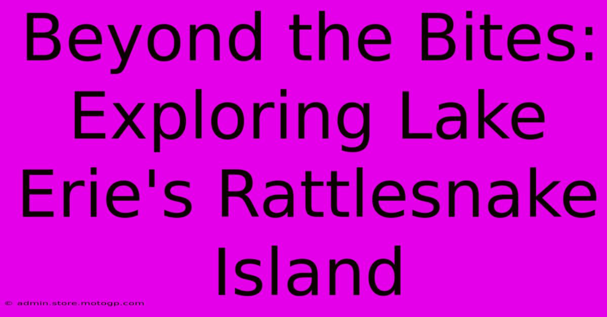 Beyond The Bites: Exploring Lake Erie's Rattlesnake Island