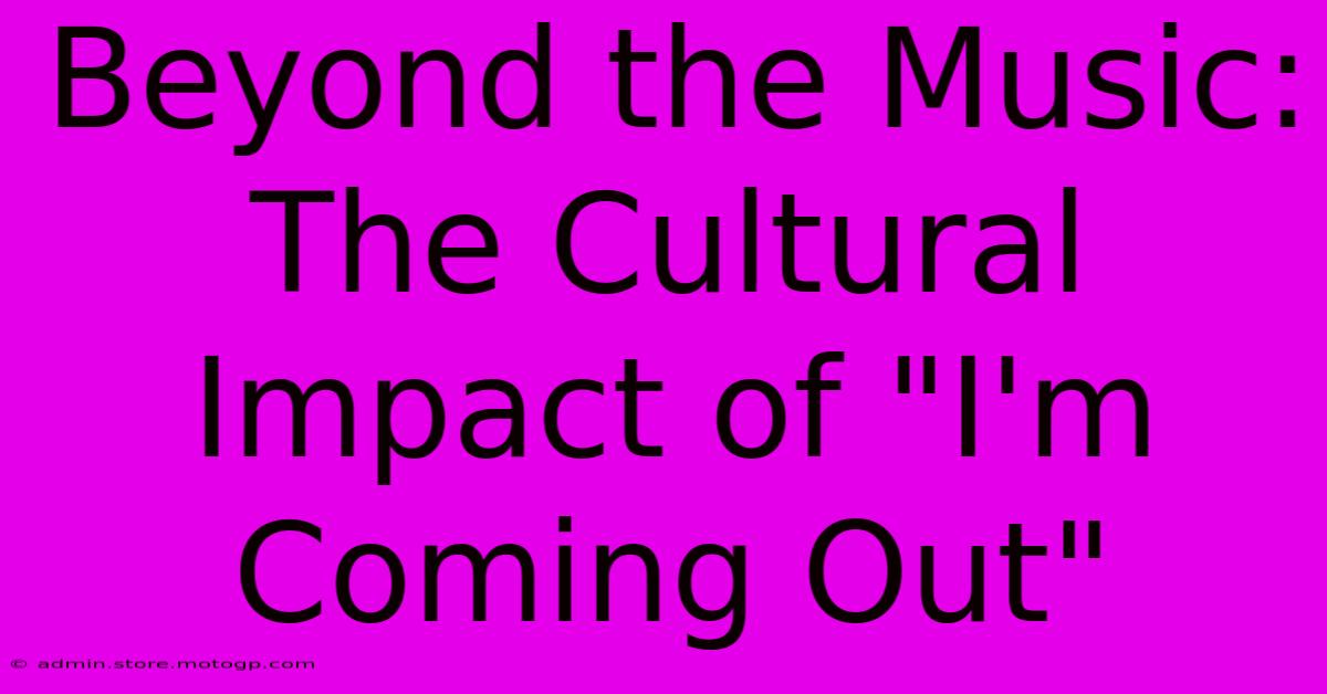 Beyond The Music: The Cultural Impact Of 