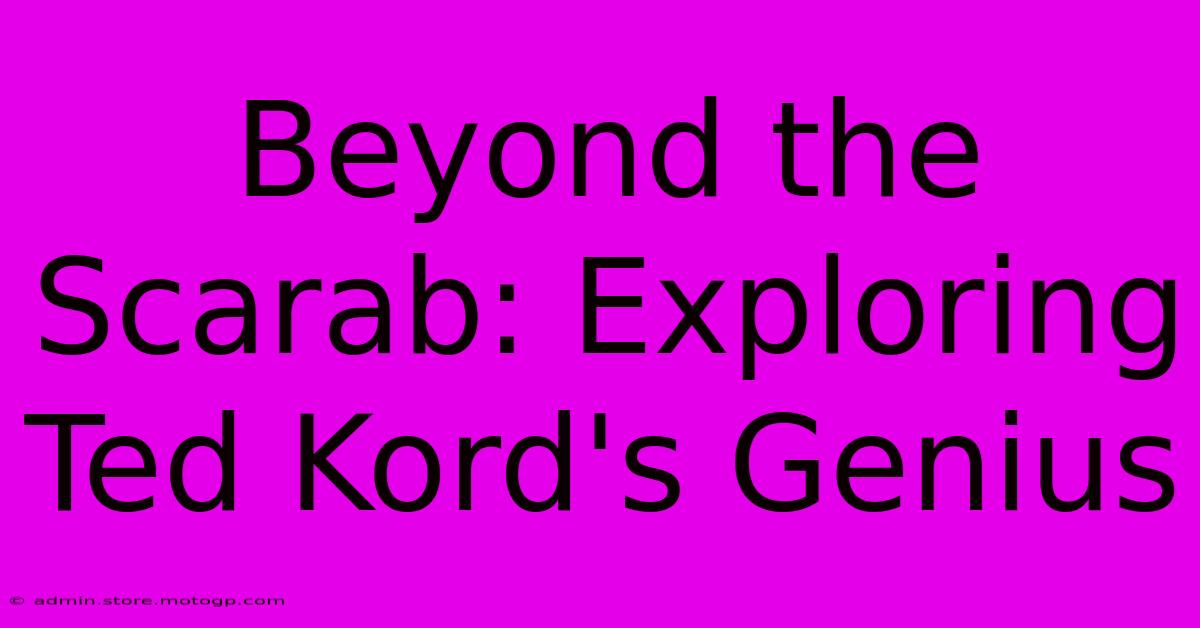 Beyond The Scarab: Exploring Ted Kord's Genius