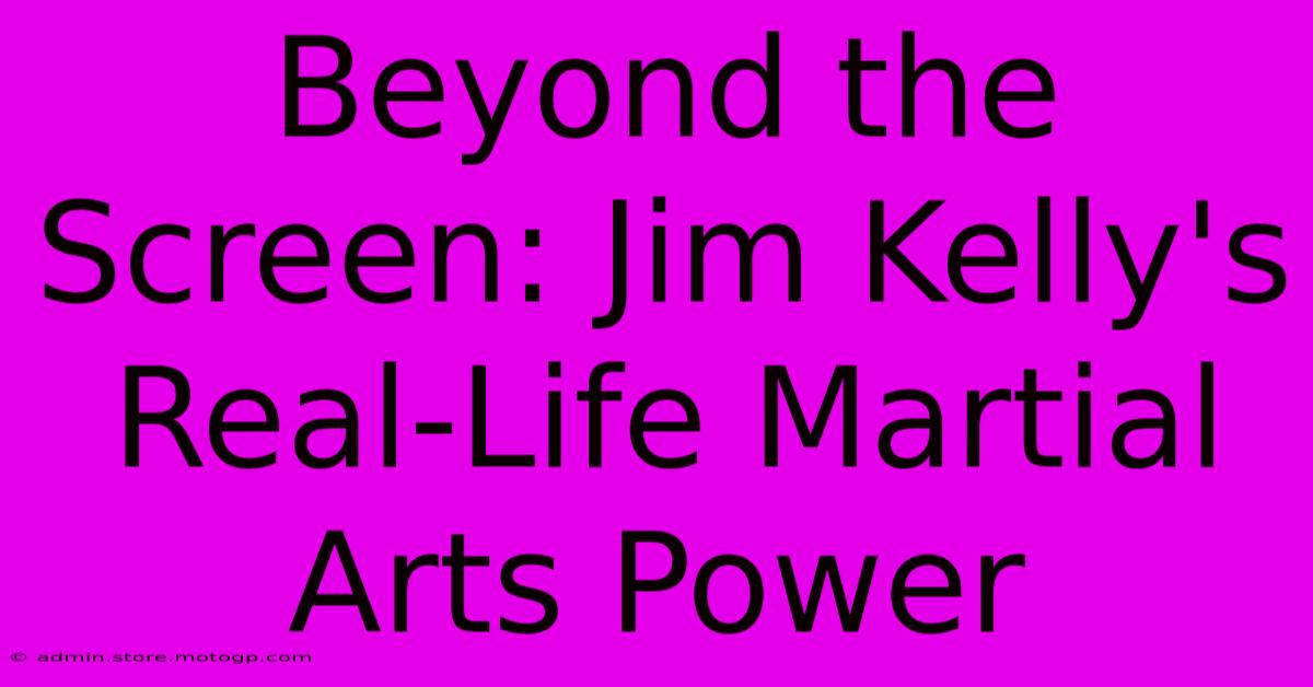 Beyond The Screen: Jim Kelly's Real-Life Martial Arts Power