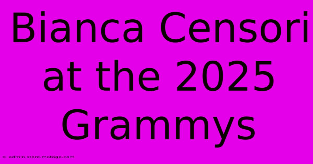 Bianca Censori At The 2025 Grammys