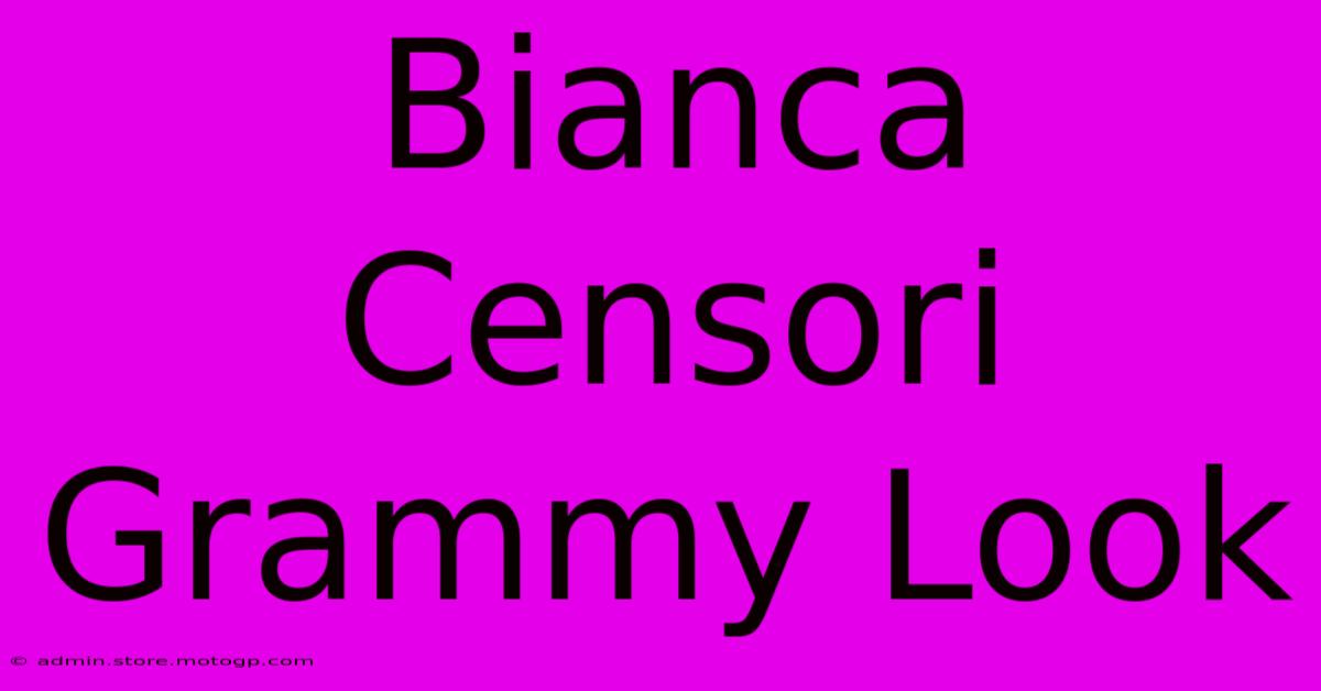 Bianca Censori Grammy Look