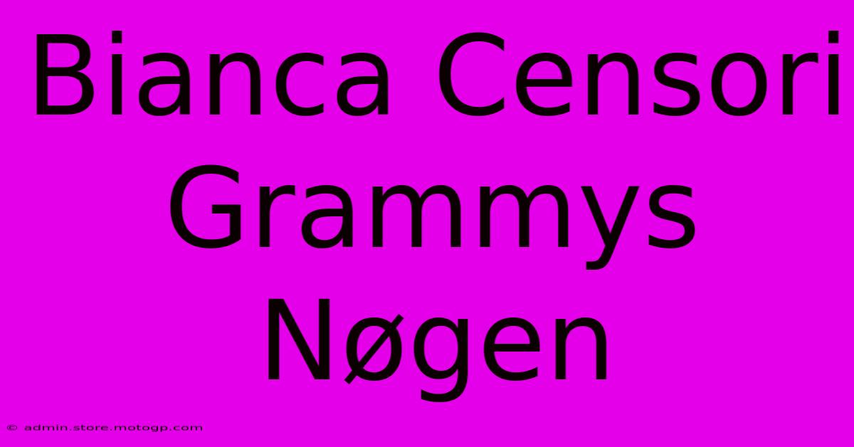 Bianca Censori Grammys Nøgen