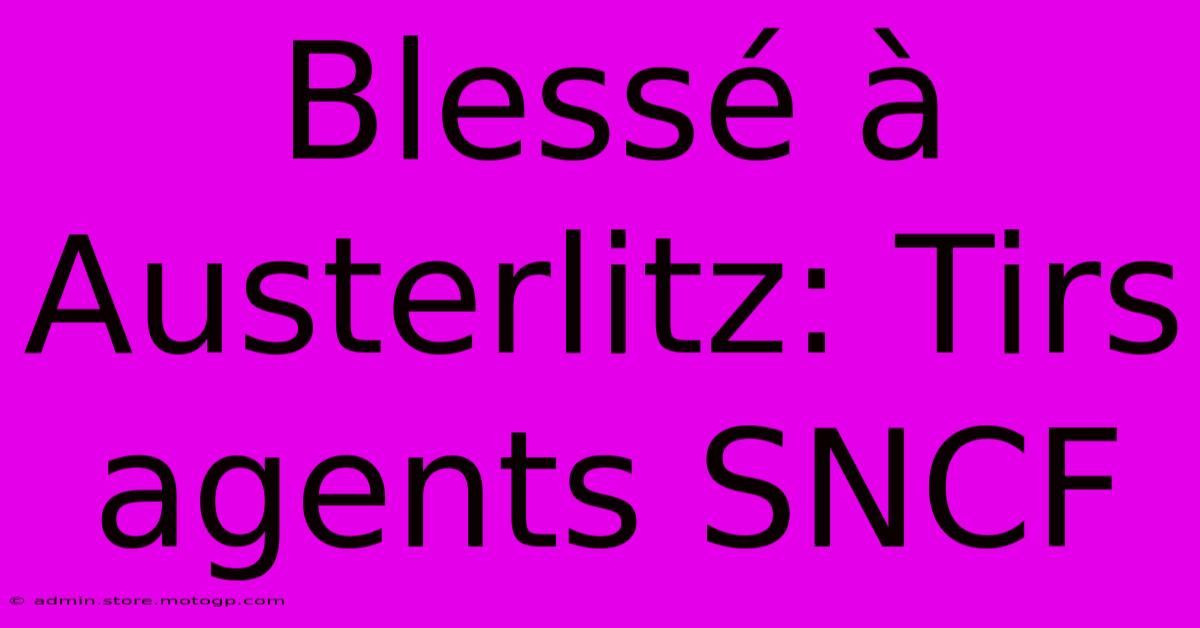 Blessé À Austerlitz: Tirs Agents SNCF