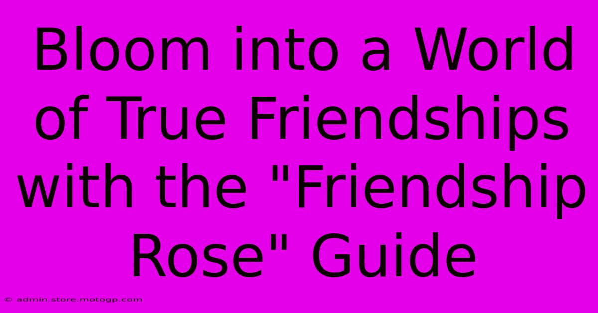 Bloom Into A World Of True Friendships With The 