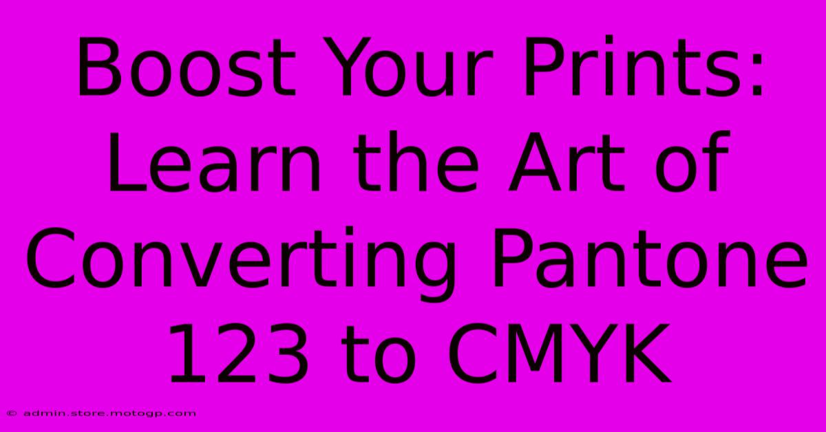 Boost Your Prints: Learn The Art Of Converting Pantone 123 To CMYK