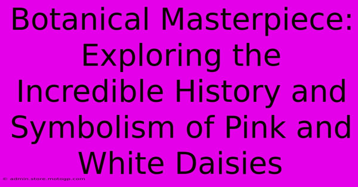 Botanical Masterpiece: Exploring The Incredible History And Symbolism Of Pink And White Daisies