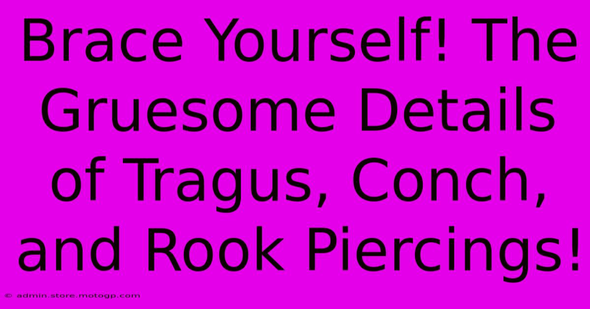 Brace Yourself! The Gruesome Details Of Tragus, Conch, And Rook Piercings!