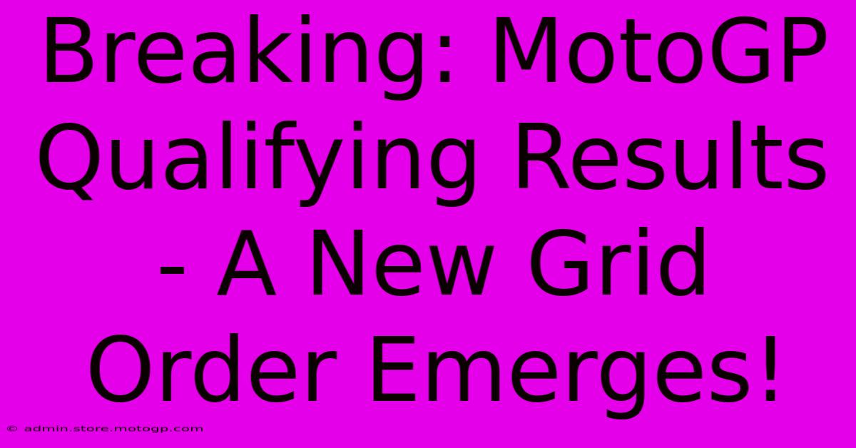 Breaking: MotoGP Qualifying Results - A New Grid Order Emerges!