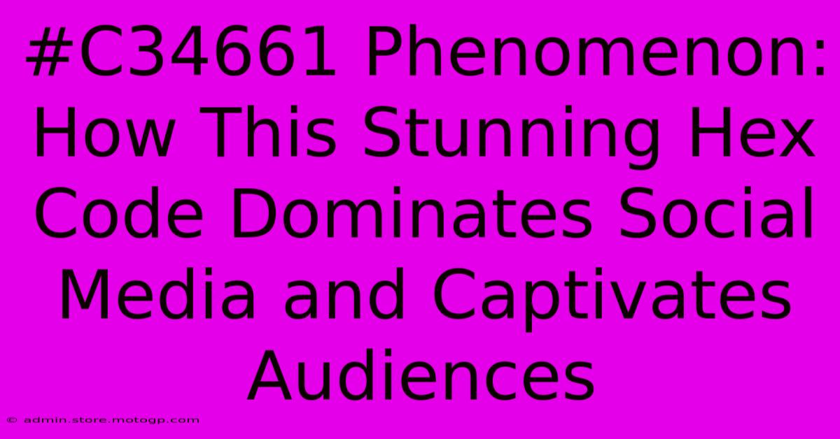 #C34661 Phenomenon: How This Stunning Hex Code Dominates Social Media And Captivates Audiences