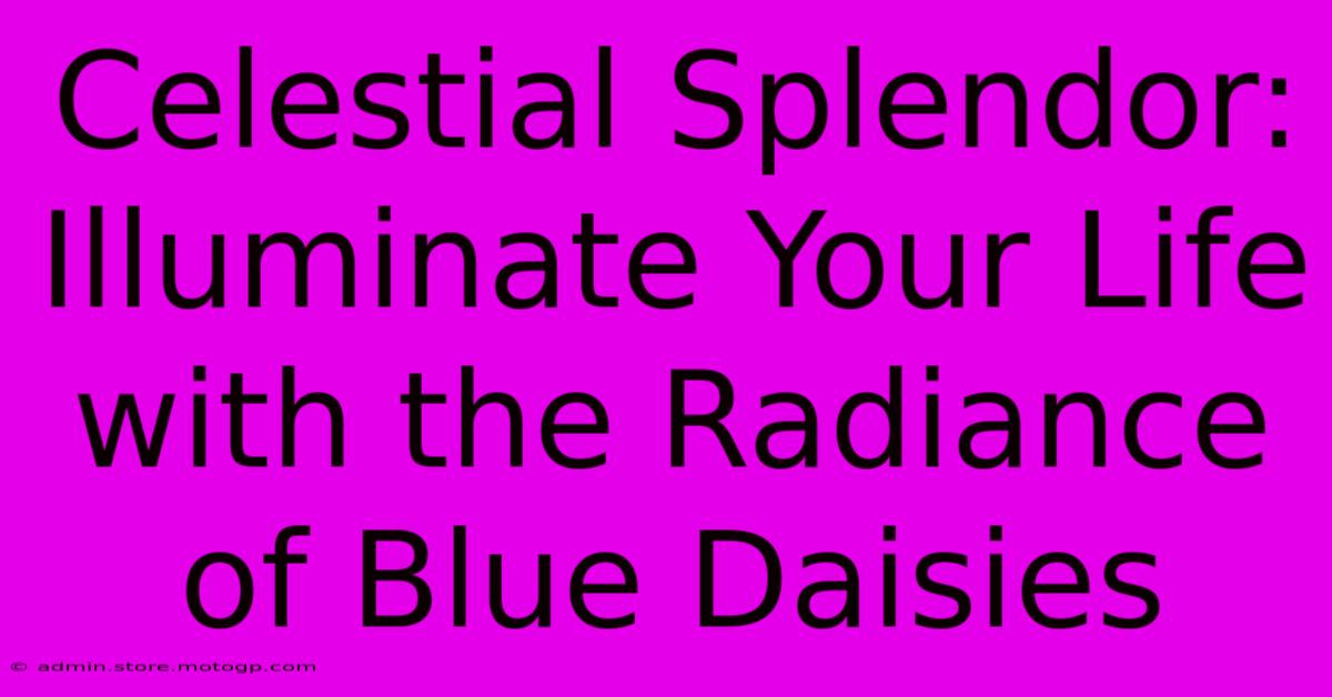 Celestial Splendor: Illuminate Your Life With The Radiance Of Blue Daisies