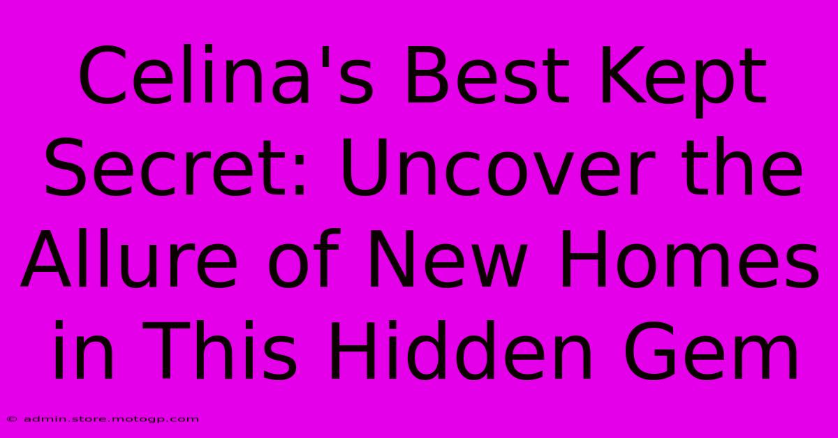 Celina's Best Kept Secret: Uncover The Allure Of New Homes In This Hidden Gem