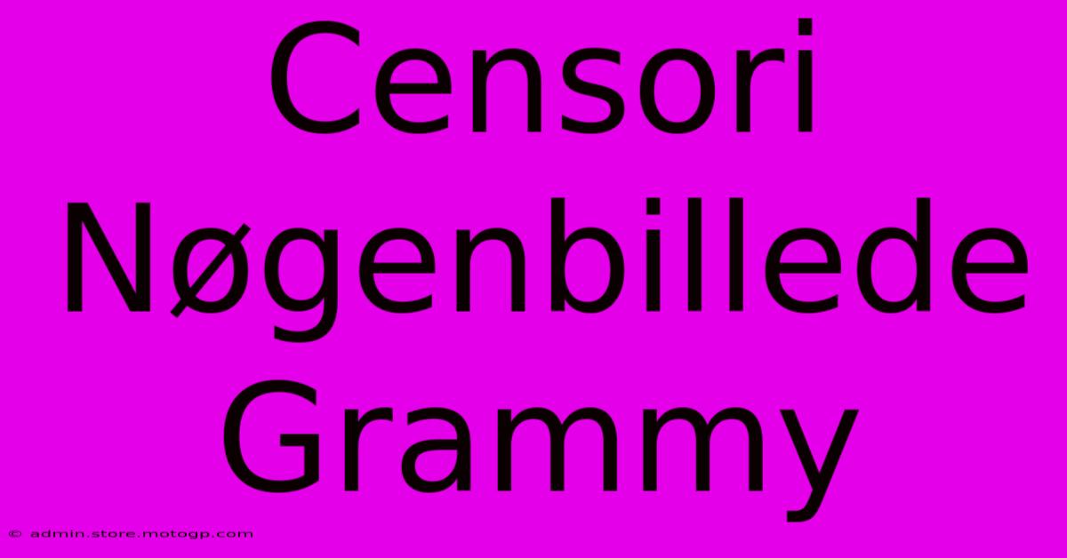 Censori Nøgenbillede Grammy