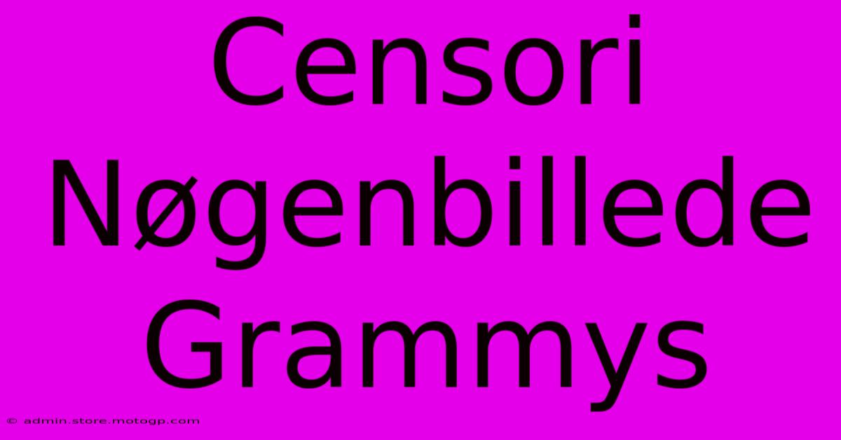 Censori Nøgenbillede Grammys