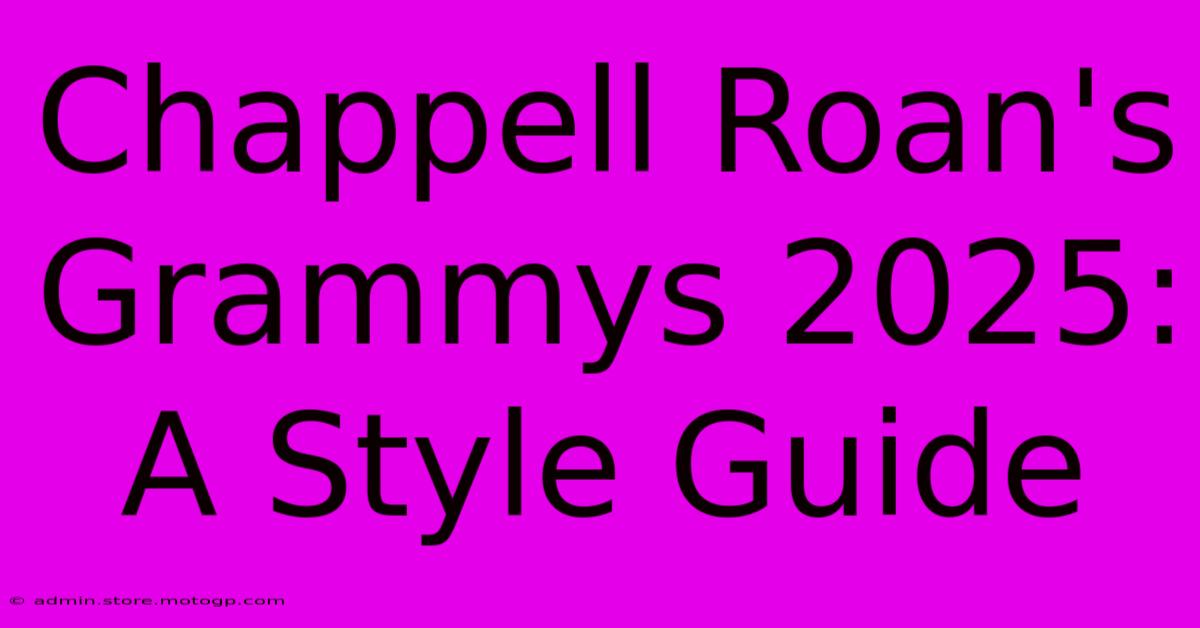 Chappell Roan's Grammys 2025: A Style Guide