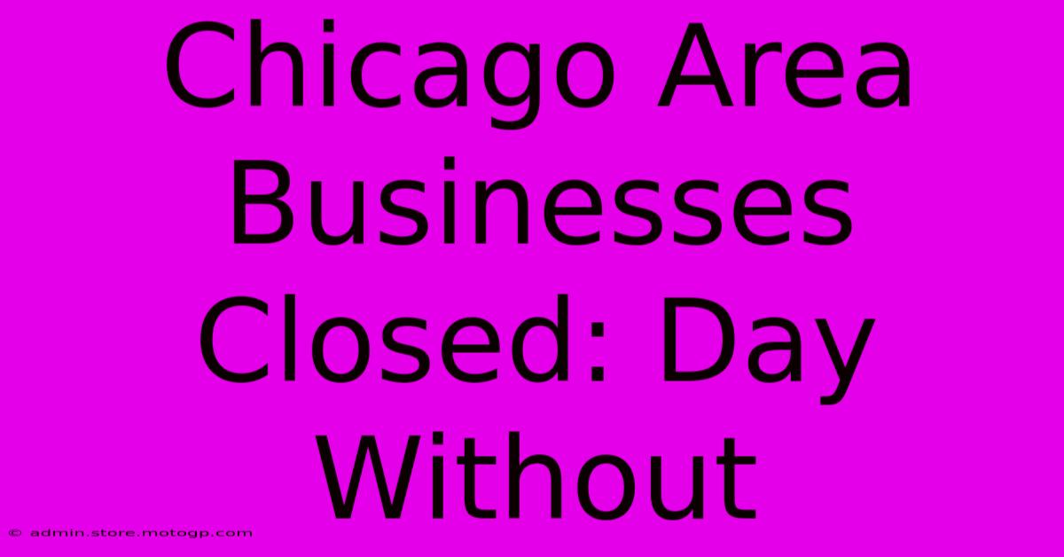 Chicago Area Businesses Closed: Day Without