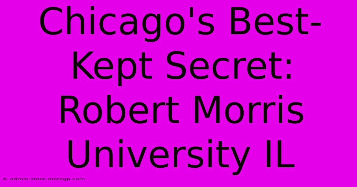 Chicago's Best-Kept Secret: Robert Morris University IL