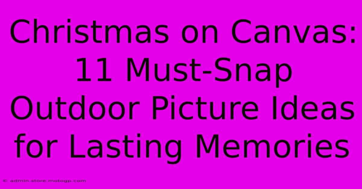 Christmas On Canvas: 11 Must-Snap Outdoor Picture Ideas For Lasting Memories