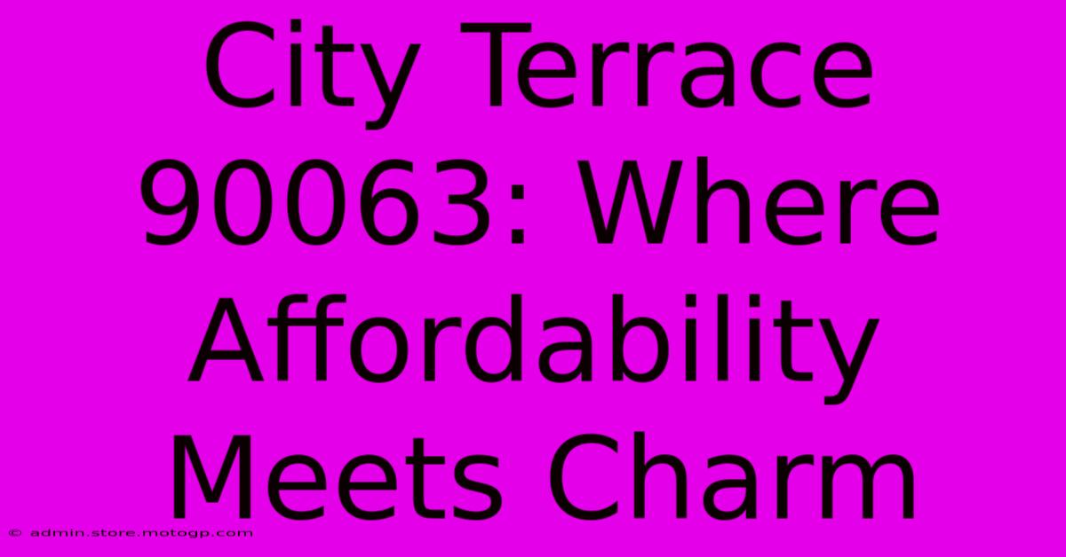 City Terrace 90063: Where Affordability Meets Charm