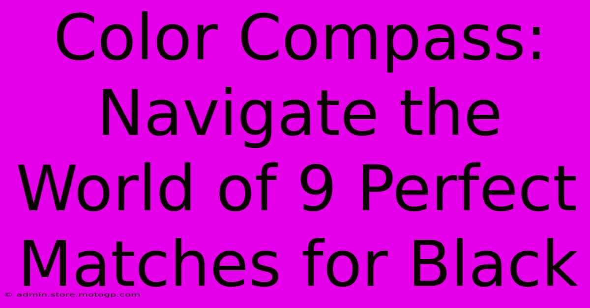 Color Compass: Navigate The World Of 9 Perfect Matches For Black