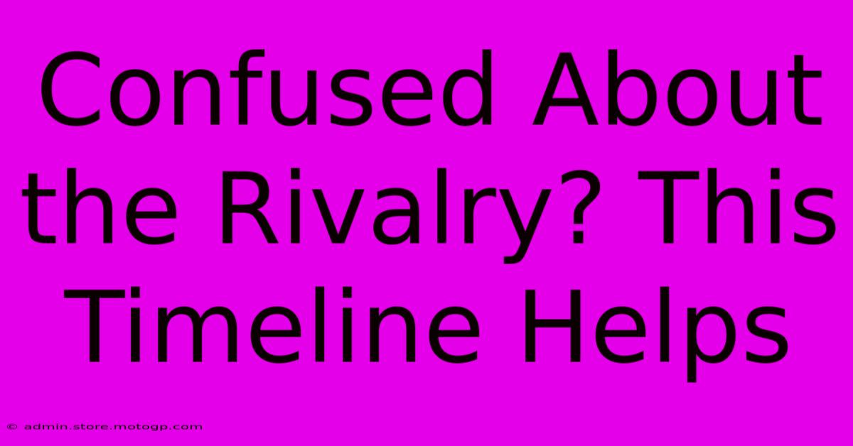 Confused About The Rivalry? This Timeline Helps