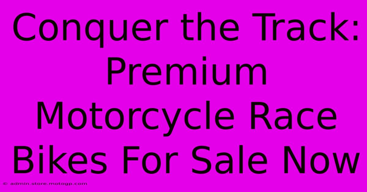 Conquer The Track: Premium Motorcycle Race Bikes For Sale Now