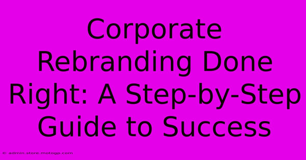 Corporate Rebranding Done Right: A Step-by-Step Guide To Success