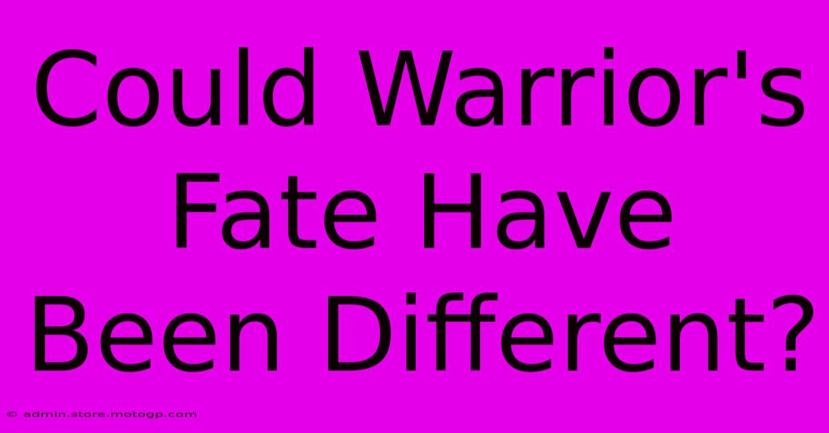 Could Warrior's Fate Have Been Different?