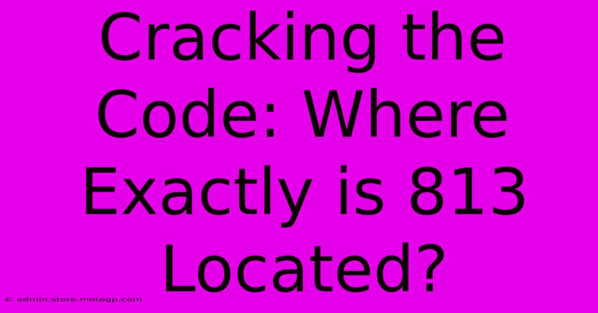 Cracking The Code: Where Exactly Is 813 Located?