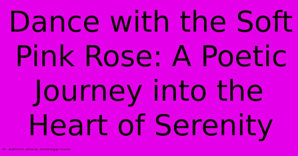 Dance With The Soft Pink Rose: A Poetic Journey Into The Heart Of Serenity