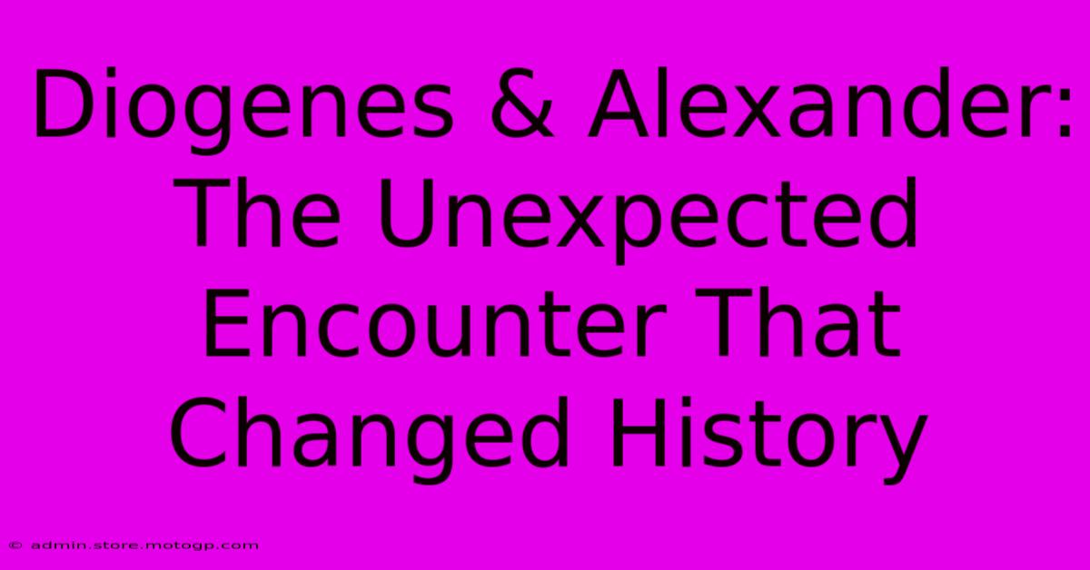 Diogenes & Alexander: The Unexpected Encounter That Changed History