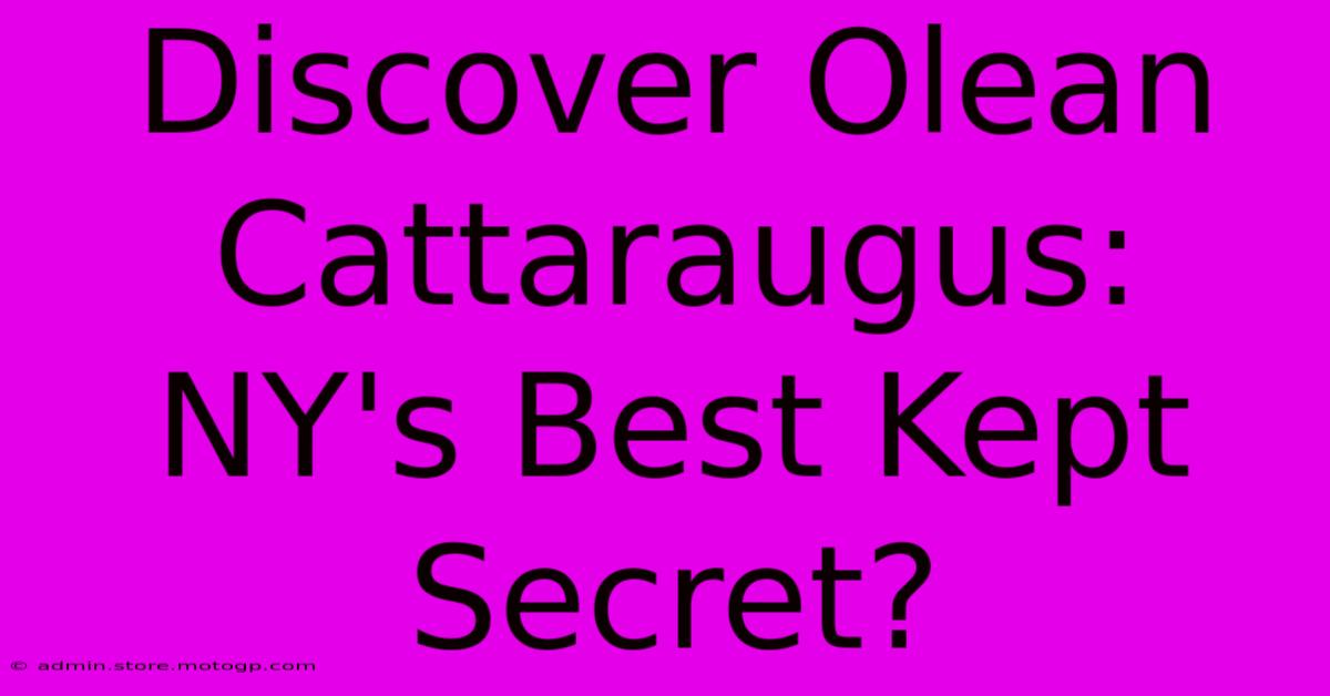 Discover Olean Cattaraugus: NY's Best Kept Secret?