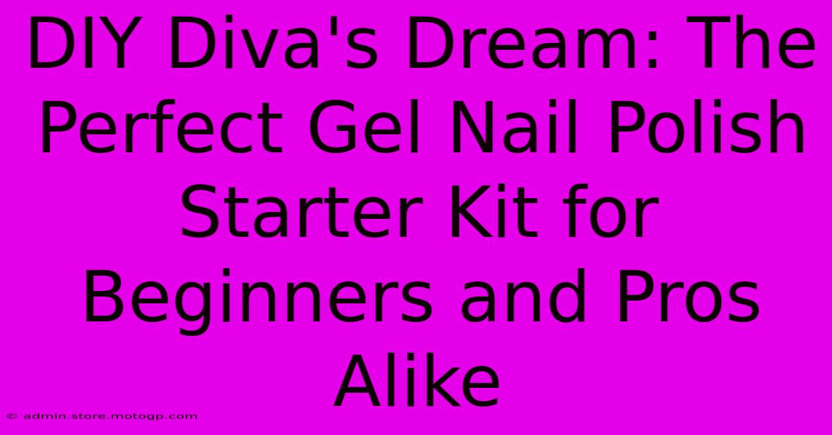 DIY Diva's Dream: The Perfect Gel Nail Polish Starter Kit For Beginners And Pros Alike