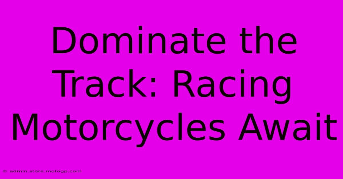 Dominate The Track: Racing Motorcycles Await