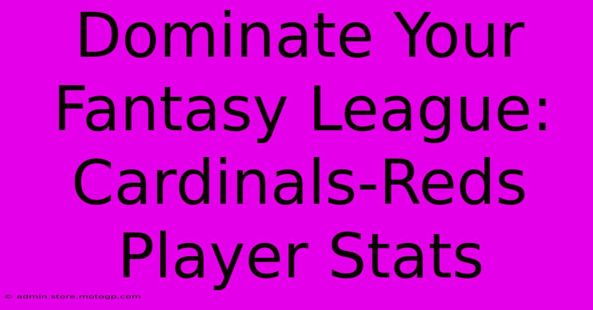 Dominate Your Fantasy League: Cardinals-Reds Player Stats