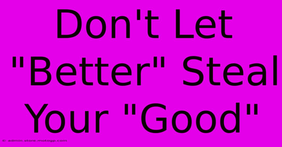 Don't Let 