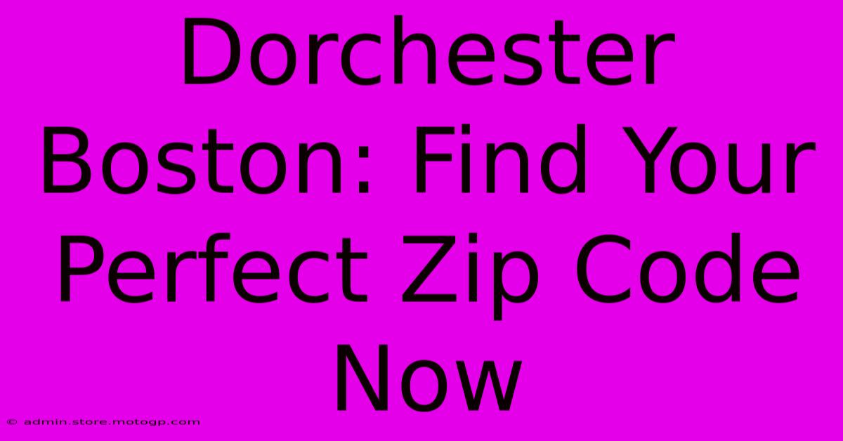 Dorchester Boston: Find Your Perfect Zip Code Now