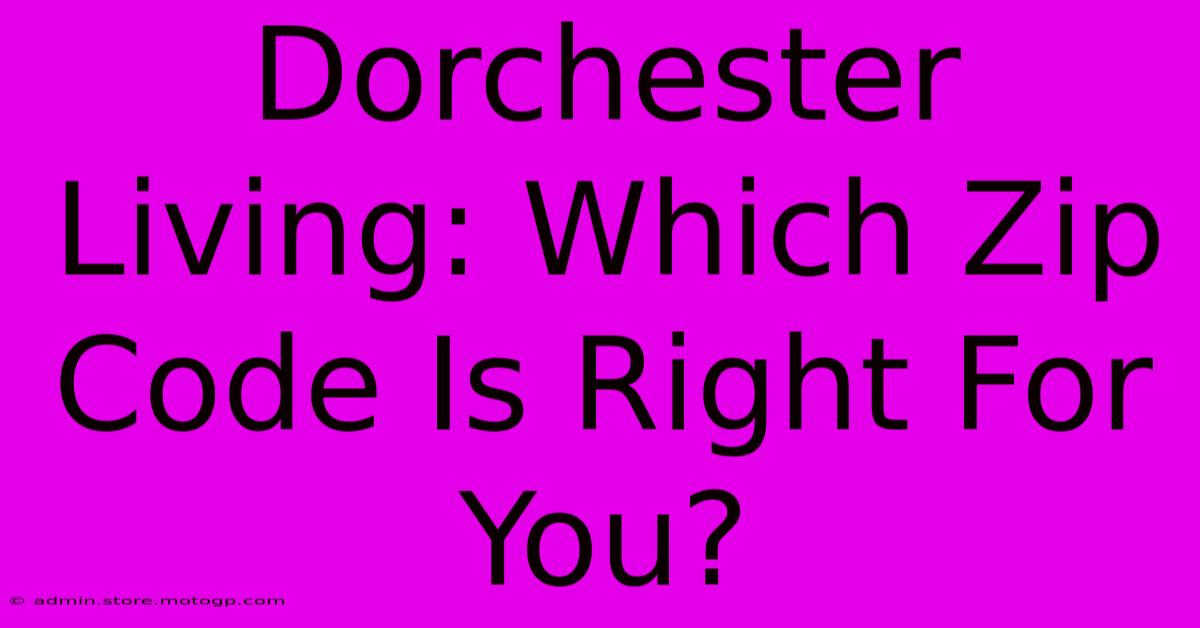 Dorchester Living: Which Zip Code Is Right For You?