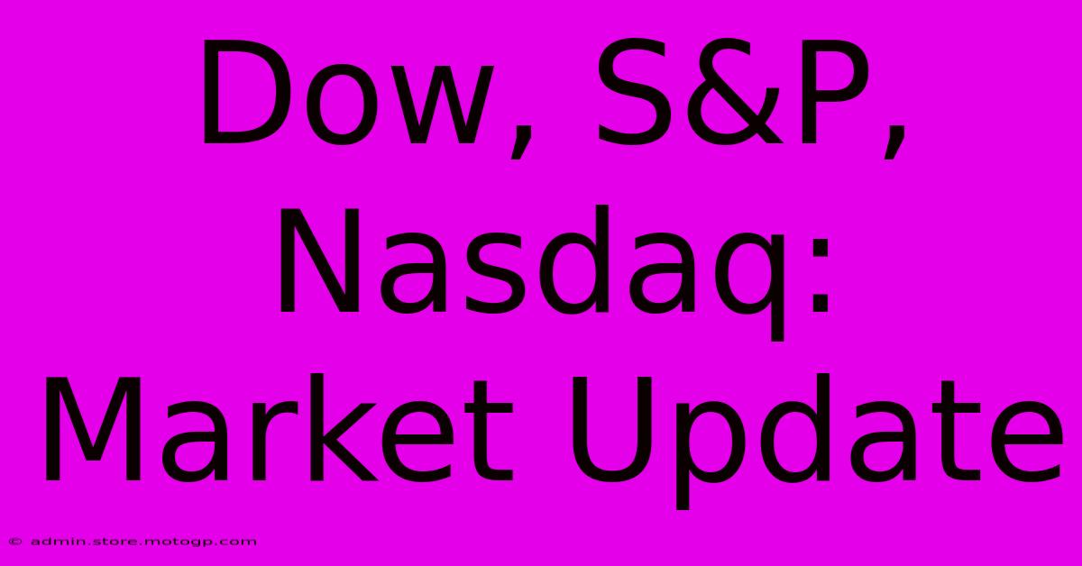 Dow, S&P, Nasdaq: Market Update