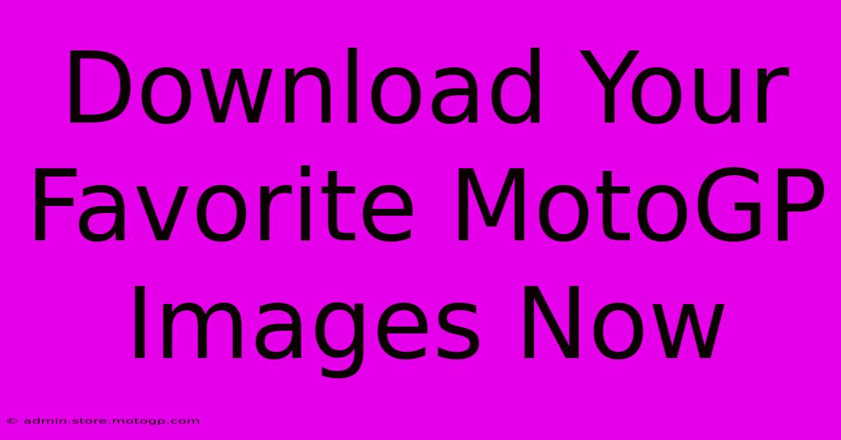 Download Your Favorite MotoGP Images Now